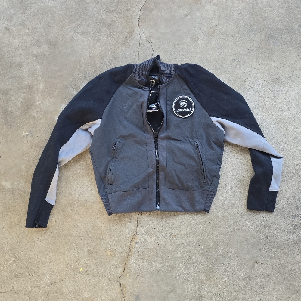 Adidas Volleyball Varsity Jacket Full Zip Woman’s Sz S NWT